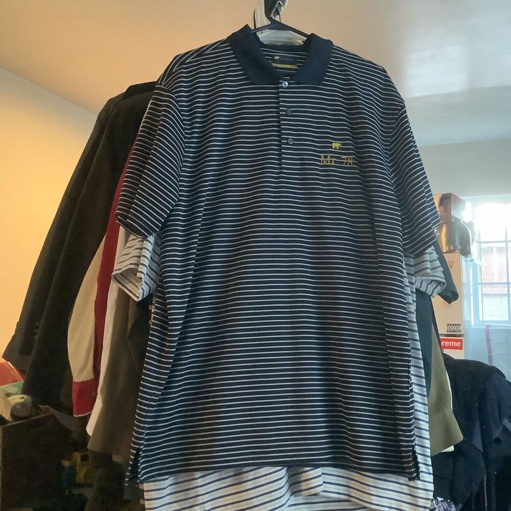 Polo shirt size xl extra large mr. 78 striped bear jack nicklaus golden bear pol